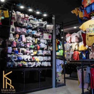 پروژه طراحی داخلی فروشگاه بیبی شاپ