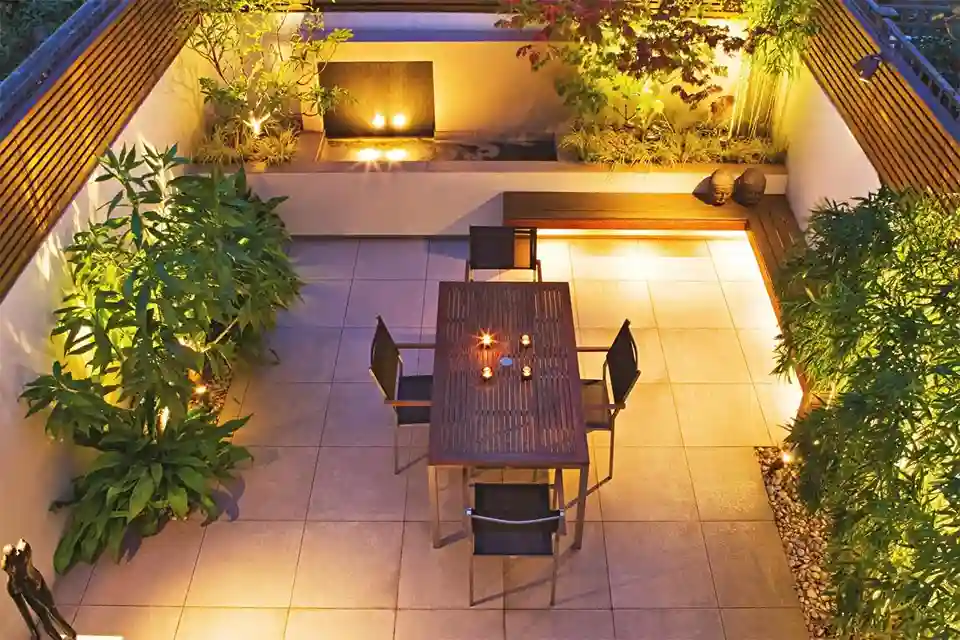 Lighting-small-gardens2 نور پردازی باغهای کوچک