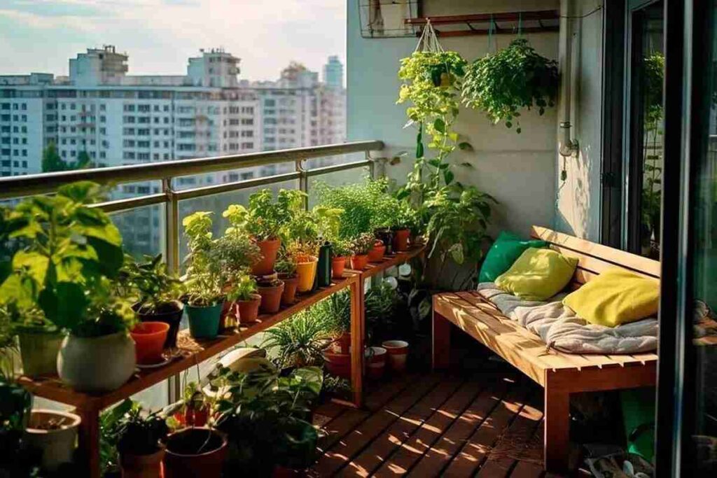 ایدههای خلاقانه برای طراحی باغچه در تراس