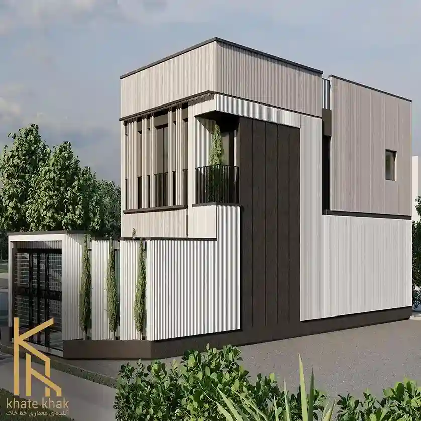 پروژه طراحی نمای مسکونی دوبلکس