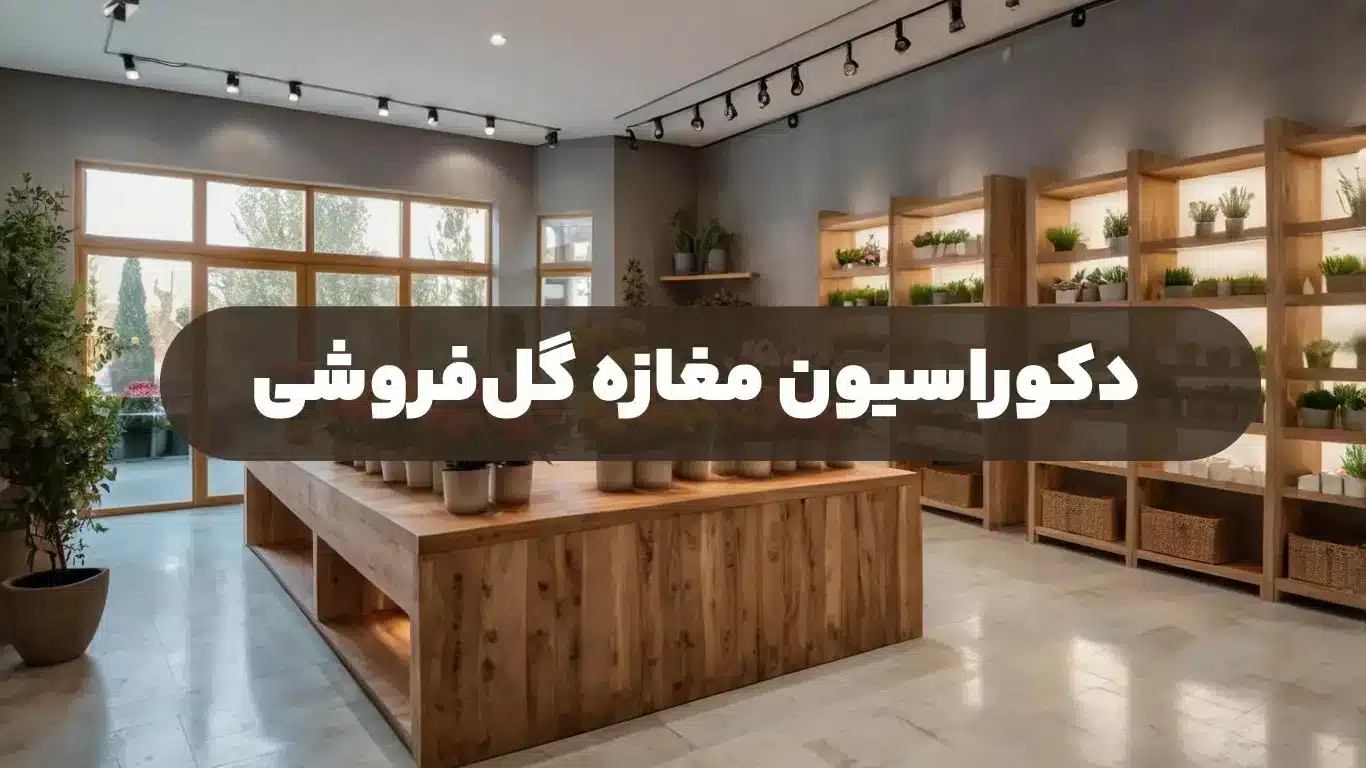 دکوراسیون مغازه گلفروشی
