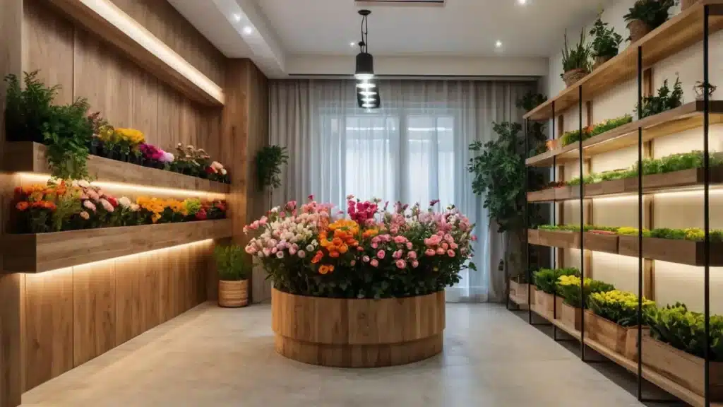 طراحی داخلی گلفروشی های مدرن در اصفهان