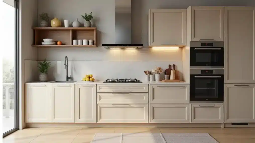 چیدمان کابینت آشپزخانه کوچک